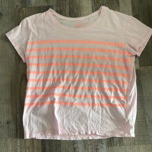 Vineyard Vines pink striped surf-tee